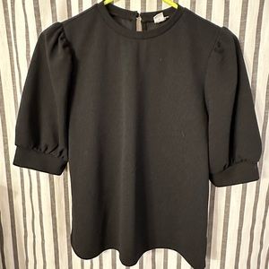 Black SheIn Puff Sleeve blouse. Size Small